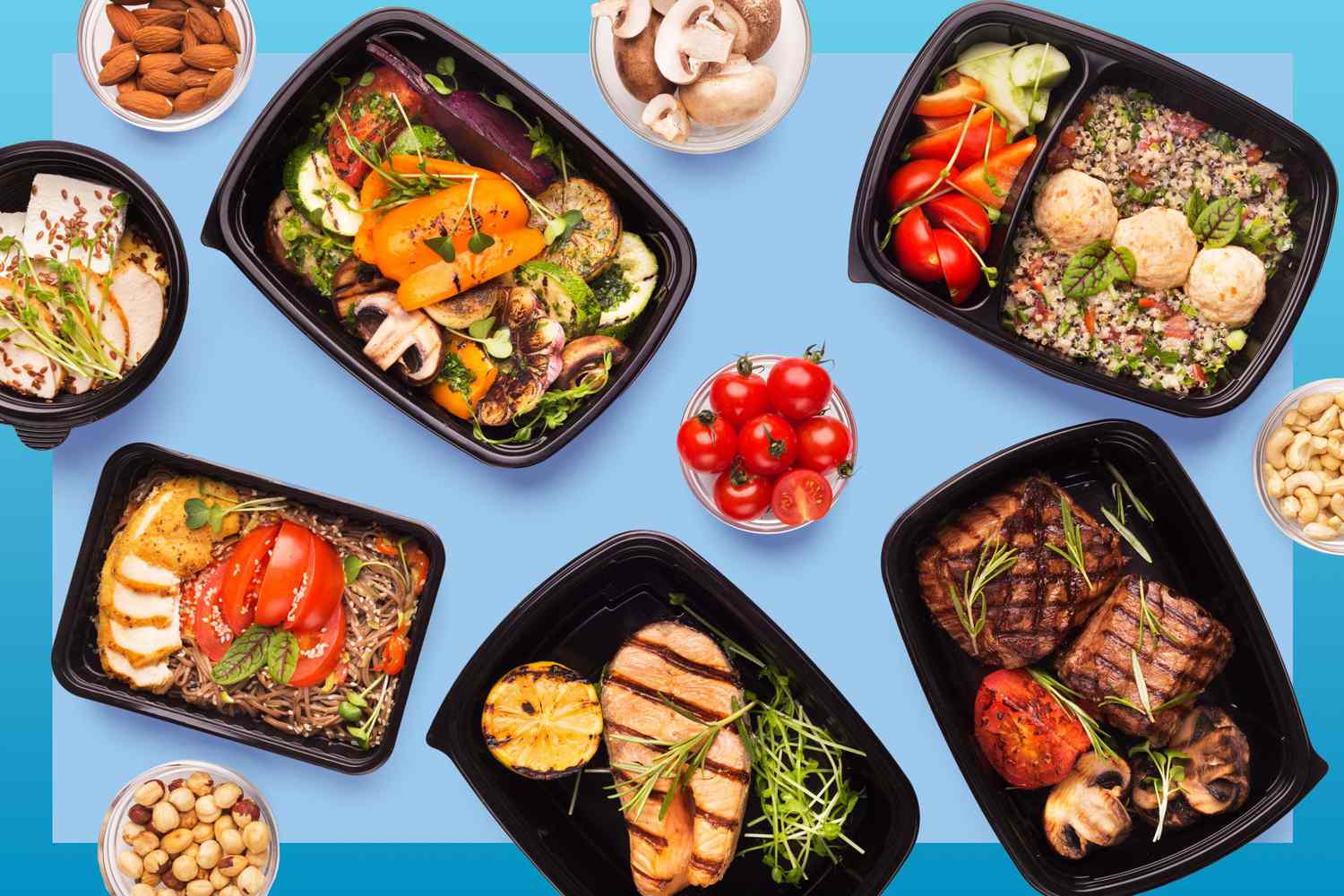 Healthy meal prep for muscle building